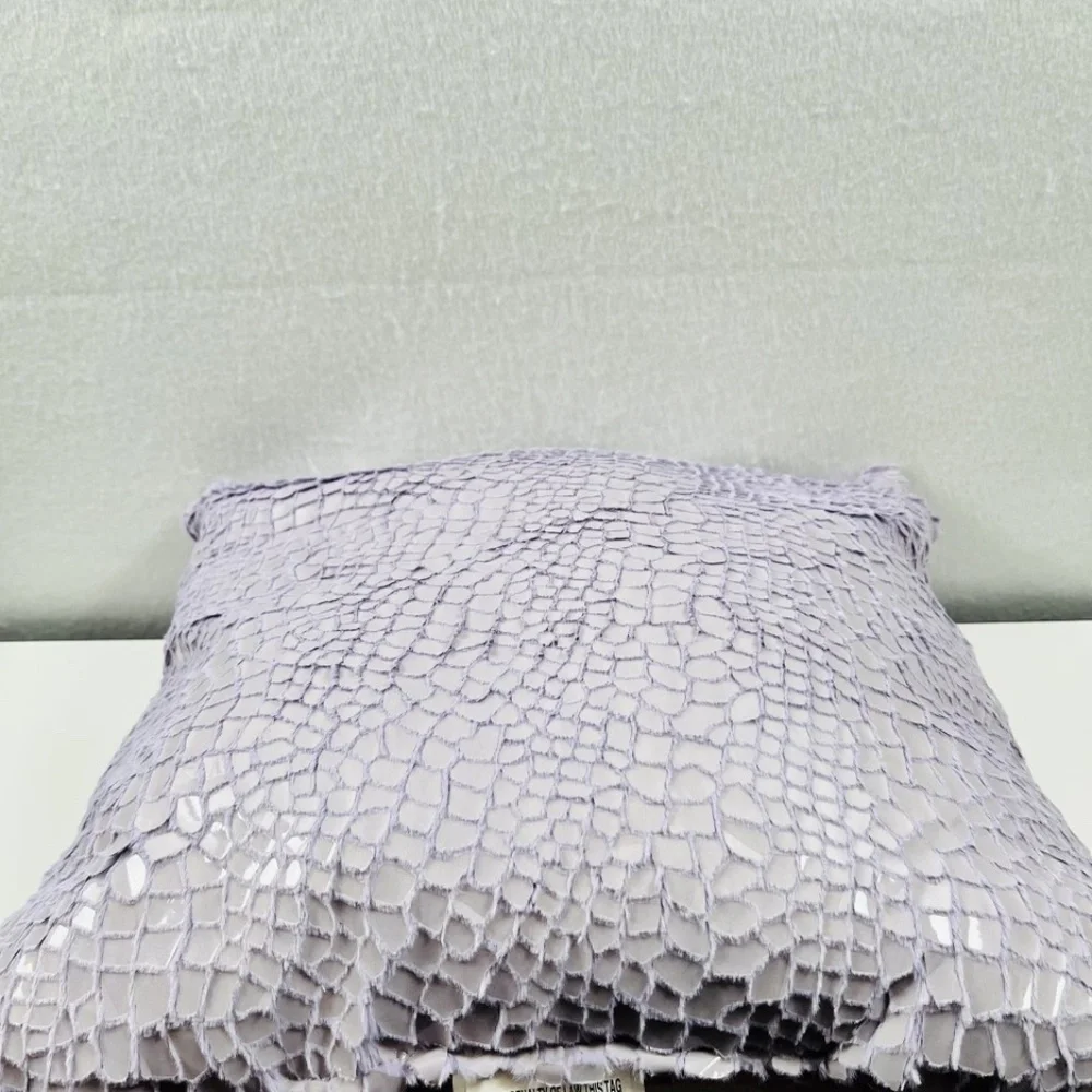 Brentwood Originals Pillow Lavender Shiny Croc Texture 20